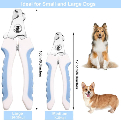 4 Pieces Dog Cat Pets Nail Clippers and Trimmers