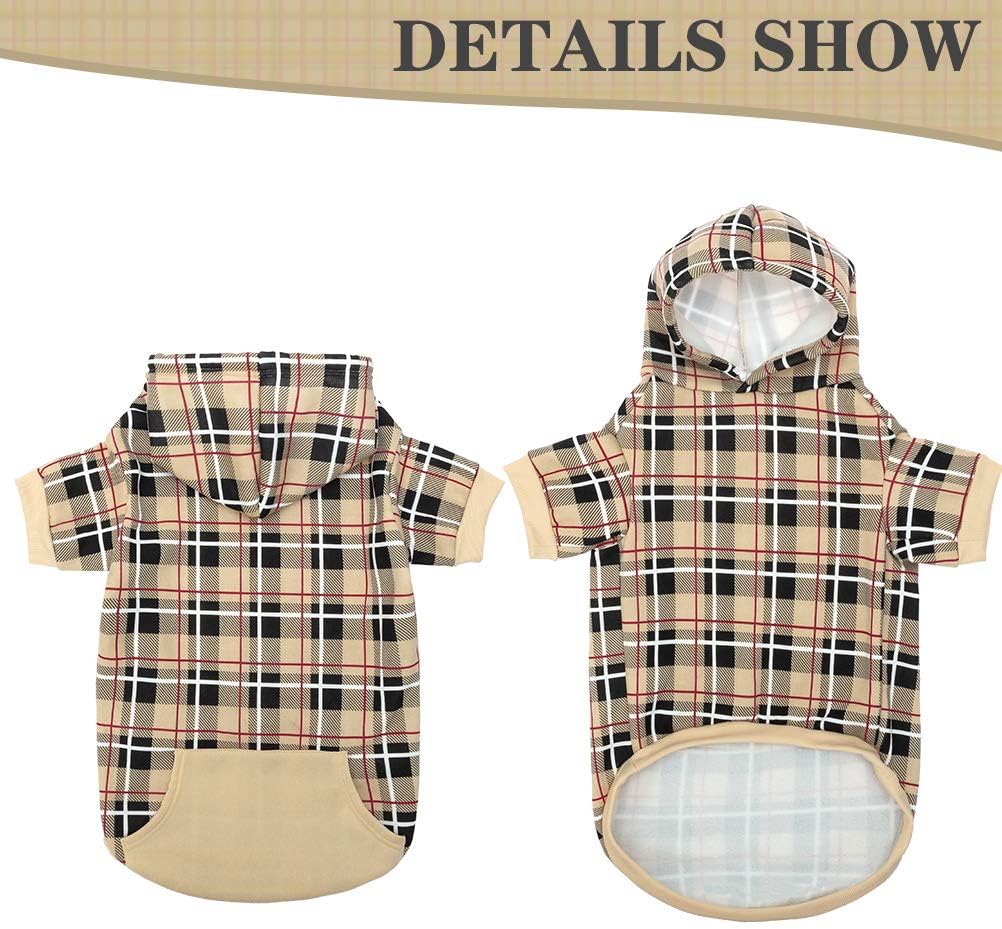 Plaid Dog Hoodie